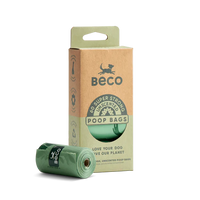 Beco Poop Bags: 60 unscented, super strong poop bags for responsible dog owners. A convenient and eco-friendly way to clean up after your furry friend.